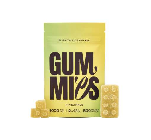 Euphoria – Pineapple THC Gummies (1000mg) image 0