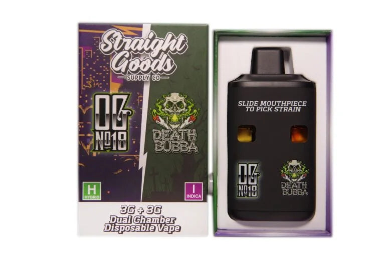 * New Product* Straight Goods – 6 Grams – Dual Chamber Vape  (3 Grams + 3 Grams)