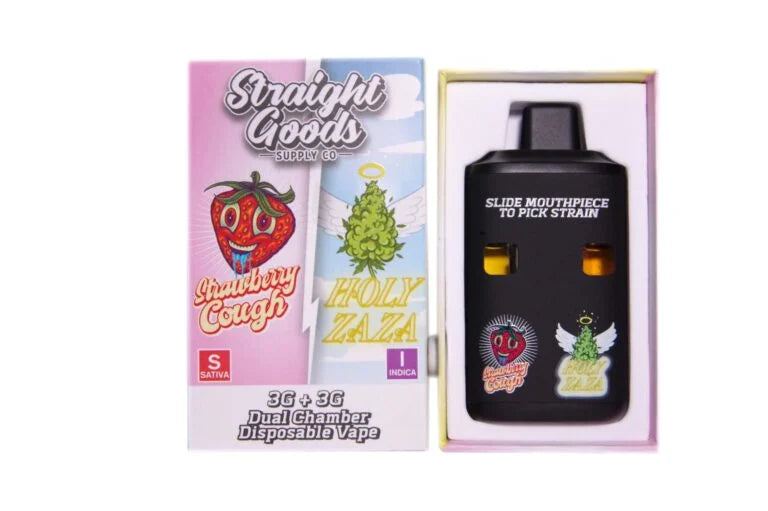 * New Product* Straight Goods – 6 Grams – Dual Chamber Vape  (3 Grams + 3 Grams)