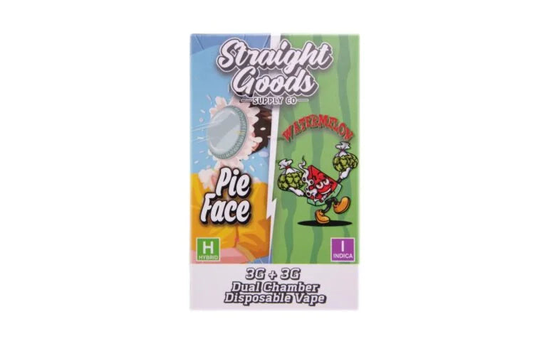 * New Product* Straight Goods – 6 Grams – Dual Chamber Vape  (3 Grams + 3 Grams)