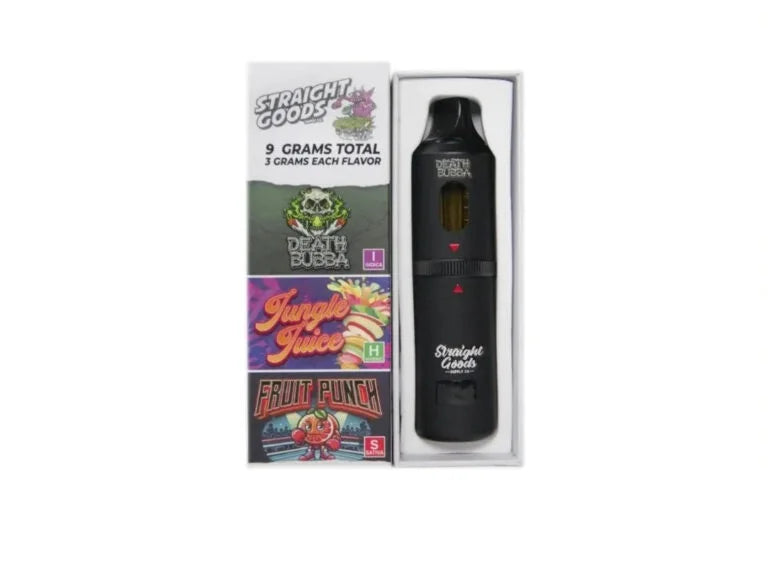 *New* Straight Goods – 9 Grams  – Triple Chamber Vape (3 Grams + 3 Grams + 3 Gram)