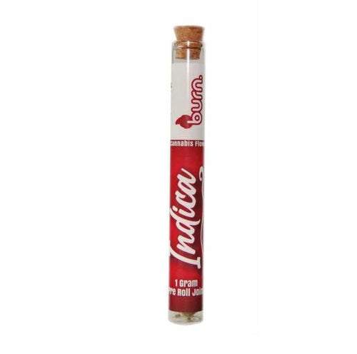 *New* Burn Pre-Roll - 1 x Infused Distillate, Hash and Kief  Joint (Bubble Gum X Bubba X Death Bubba) (Indica) image 0