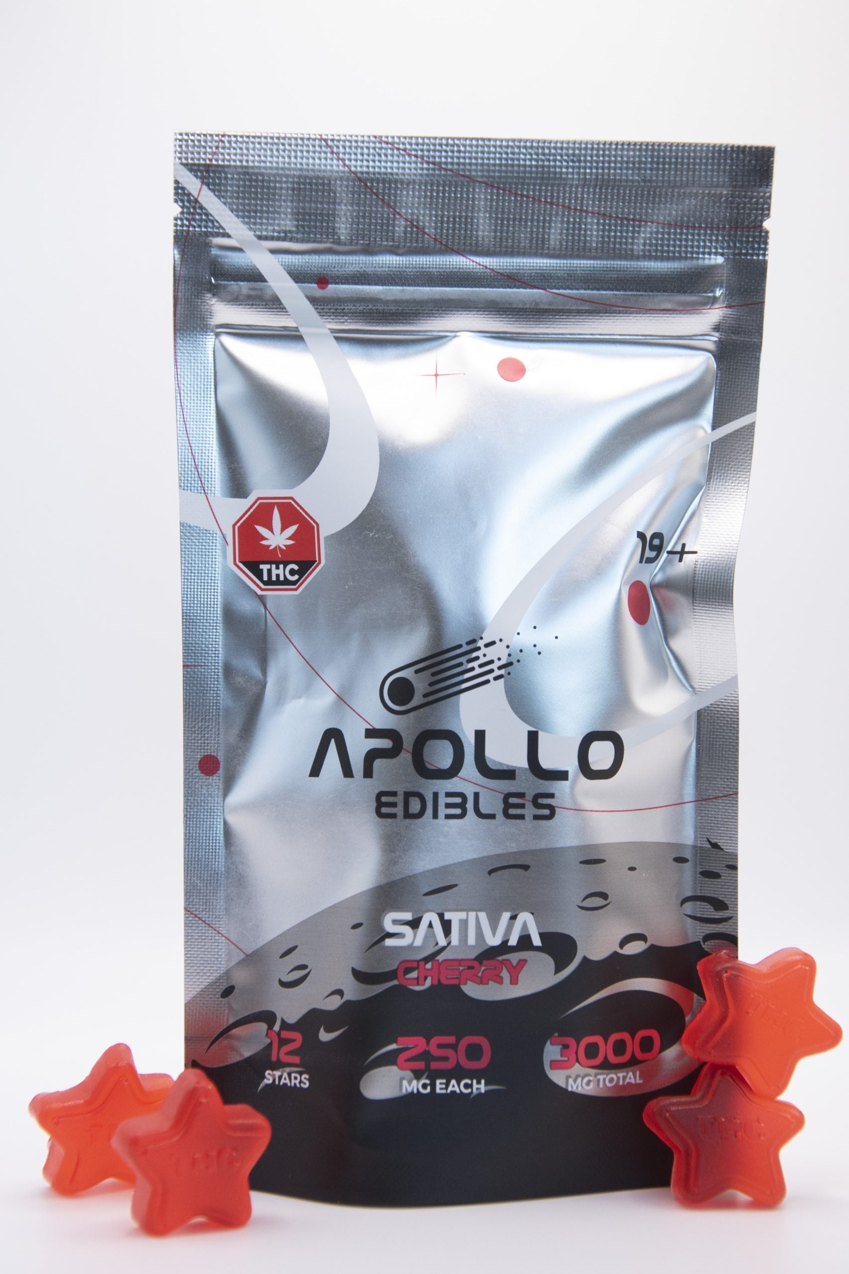 Apollo Edibles – Cherry Shooting Stars 3000MG THC (SATIVA) image 0