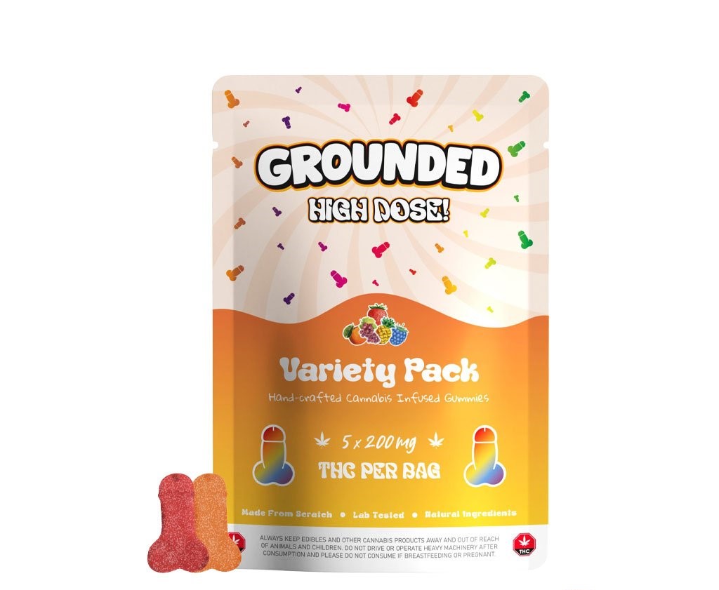 Grounded High Dose - 1000mg THC - Gummy Cocks Variety Pack image