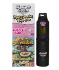 *New* Straight Goods – 9 Grams  – Triple Chamber Vape (3 Grams + 3 Grams + 3 Gram)