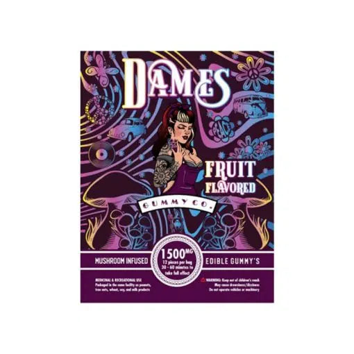 Dames Gummy Co. – Gummies – 1500 MG - Lime Mushroom image