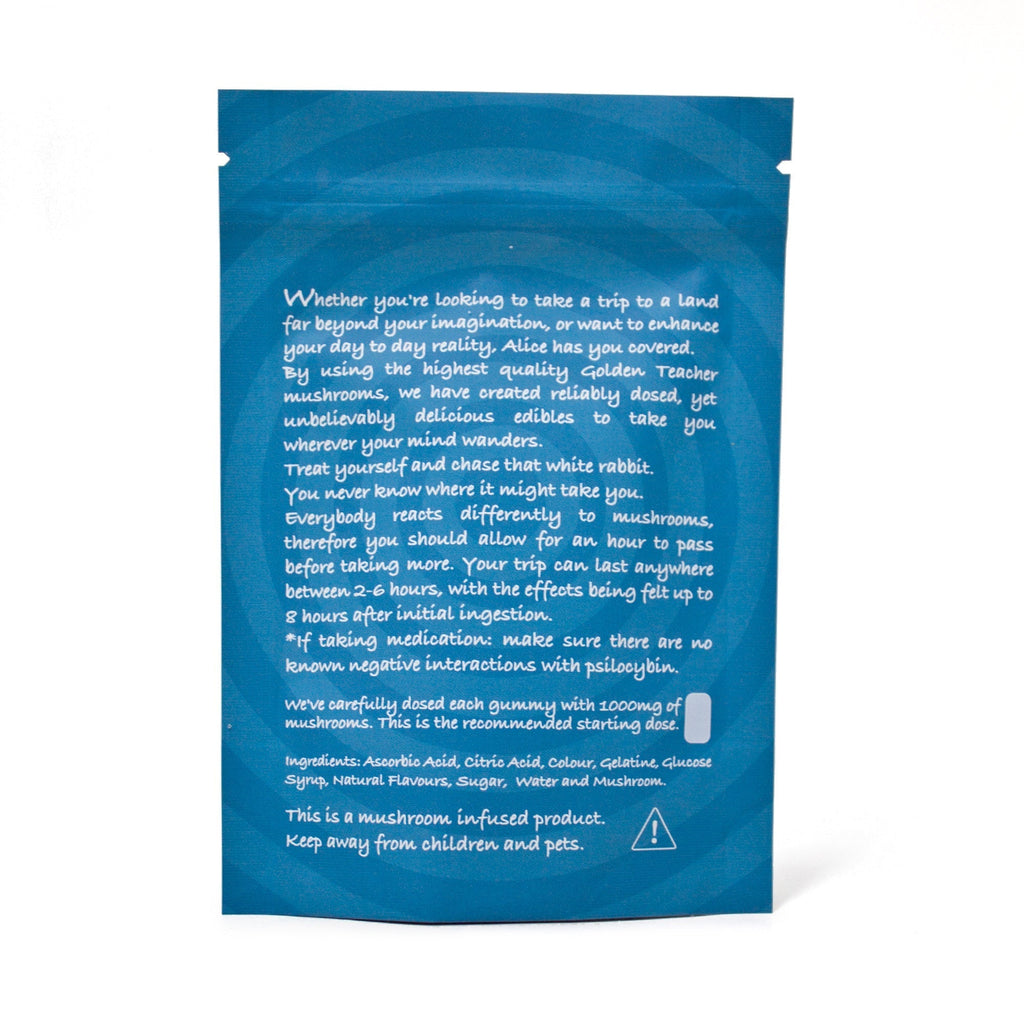 Alice Mushroom Gummy – Blue Raspberry (1000mg) image 2