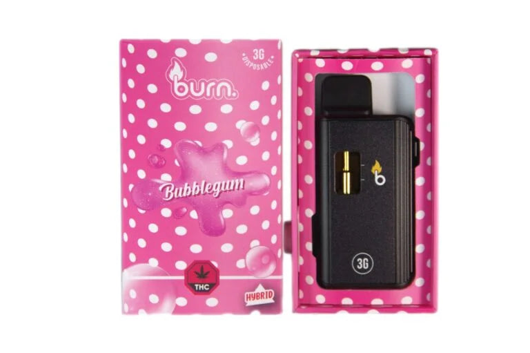BURN 3ML DISPOSABLE VAPES THC DISTILLATE