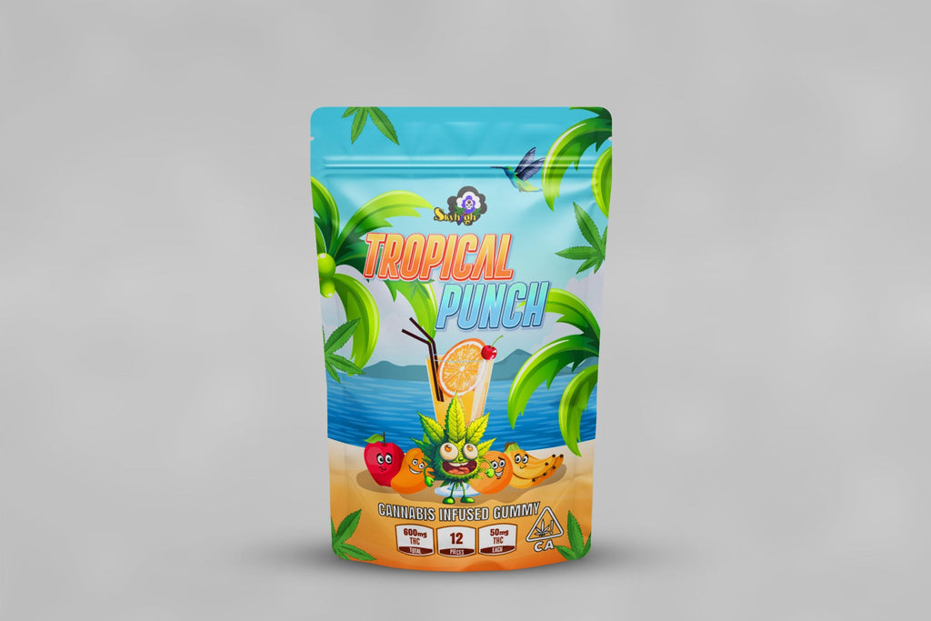 Sky High Edibles – Gummy 600mg THC - Tropical Punch image