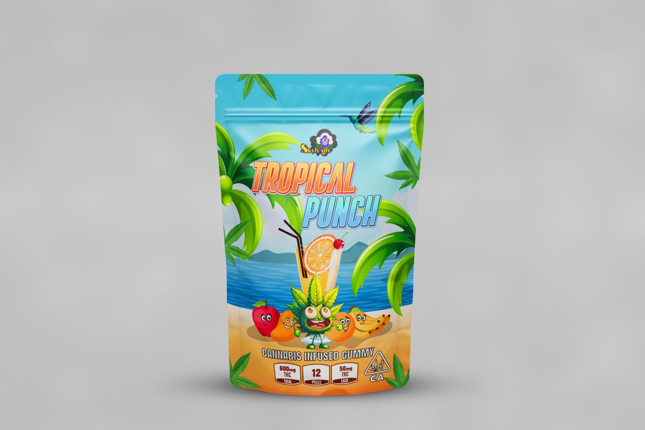Sky High Edibles – Gummy 600mg THC - Tropical Punch image