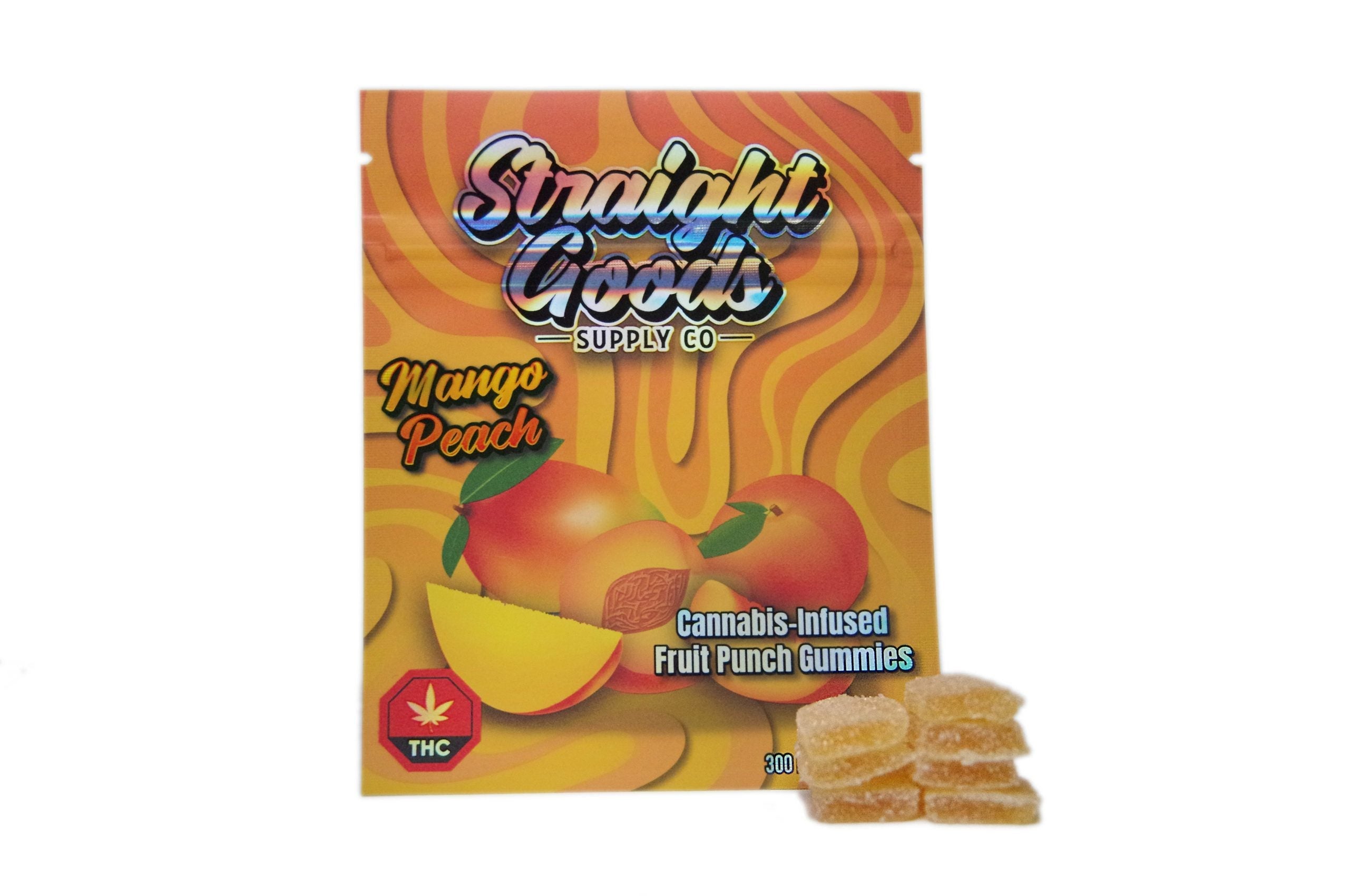 Straight Goods Edibles –  300MG THC - Mango Peach image