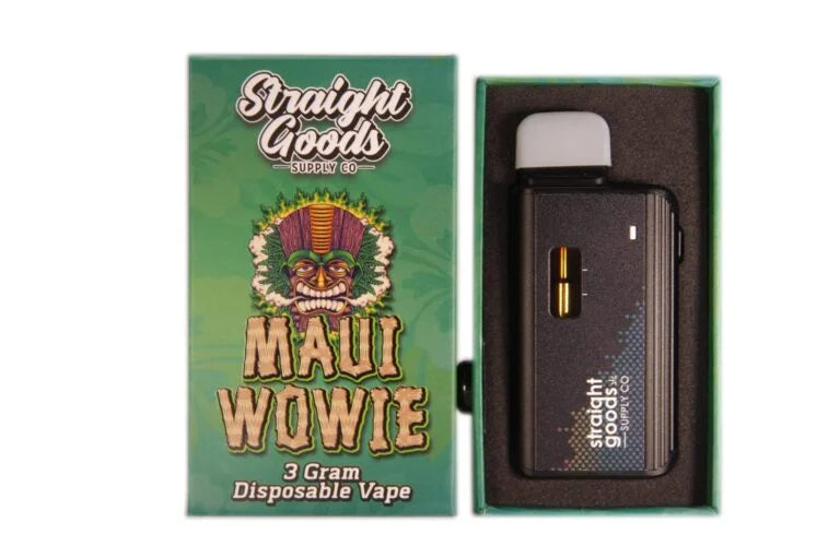 STRAIGHT GOODS SUPPLY CO. 3 GRAM DISPOSABLE VAPES –  THC DISTILLATE (New Packaging)