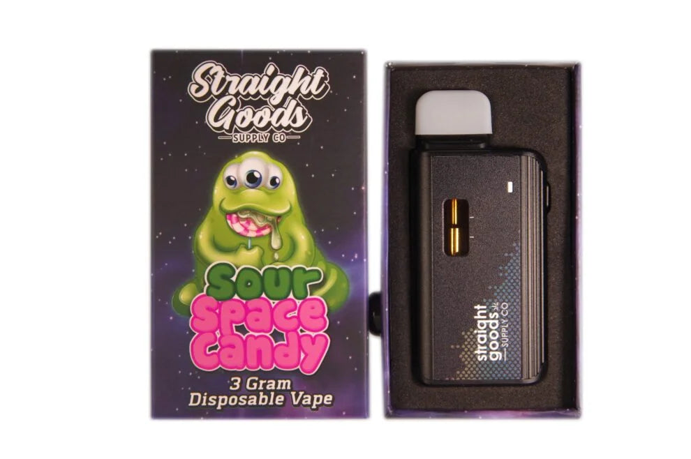 STRAIGHT GOODS SUPPLY CO. 3 GRAM DISPOSABLE VAPES –  THC DISTILLATE (New Packaging)