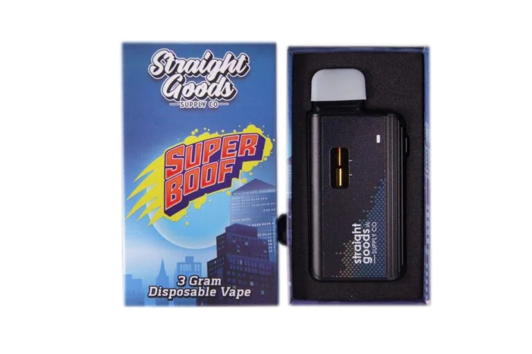 STRAIGHT GOODS SUPPLY CO. 3 GRAM DISPOSABLE VAPES –  THC DISTILLATE (New Packaging)