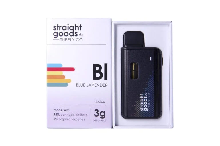 STRAIGHT GOODS SUPPLY CO. 3 GRAM DISPOSABLE VAPES – THC DISTILLATE