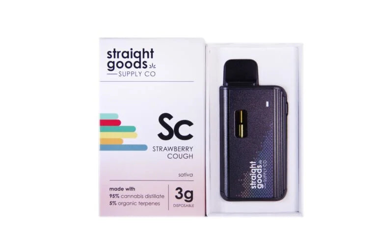 STRAIGHT GOODS SUPPLY CO. 3 GRAM DISPOSABLE VAPES – THC DISTILLATE