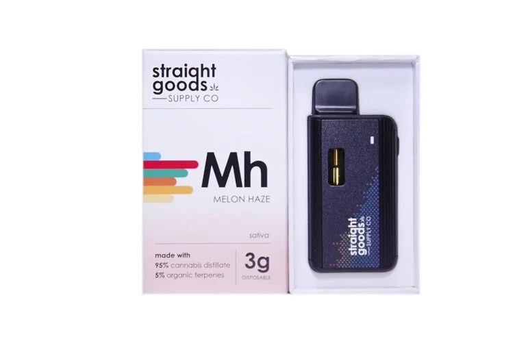 STRAIGHT GOODS SUPPLY CO. 3 GRAM DISPOSABLE VAPES – THC DISTILLATE