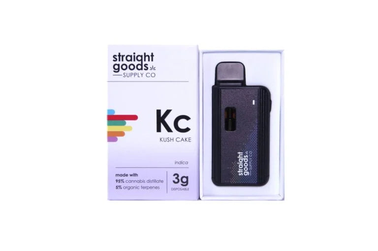 STRAIGHT GOODS SUPPLY CO. 3 GRAM DISPOSABLE VAPES – THC DISTILLATE