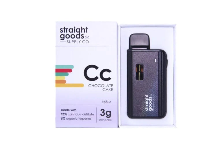 STRAIGHT GOODS SUPPLY CO. 3 GRAM DISPOSABLE VAPES – THC DISTILLATE