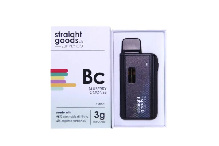 STRAIGHT GOODS SUPPLY CO. 3 GRAM DISPOSABLE VAPES – THC DISTILLATE